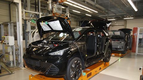 Produktionslinie des VW ID.3 im Werk von Volkswagen in Zwickau. 