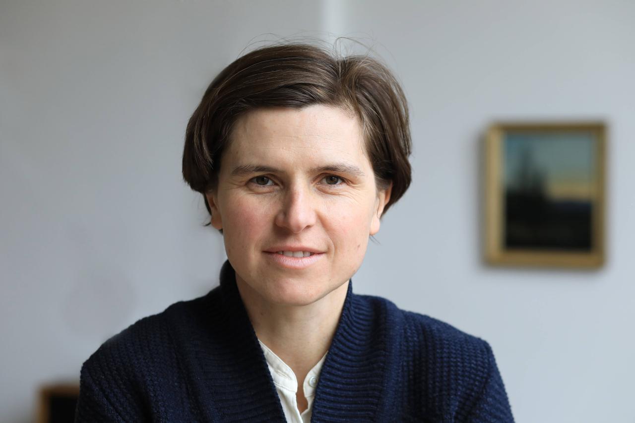 Porträt der Autorin und Buchgestalterin Judith Schalansky, Berlin 2019.