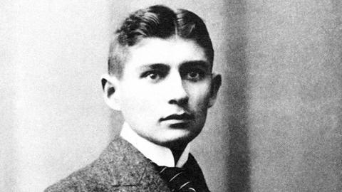 Schwarz-Weiß-Portrait des jungen Franz Kafka, Datum unbekannt