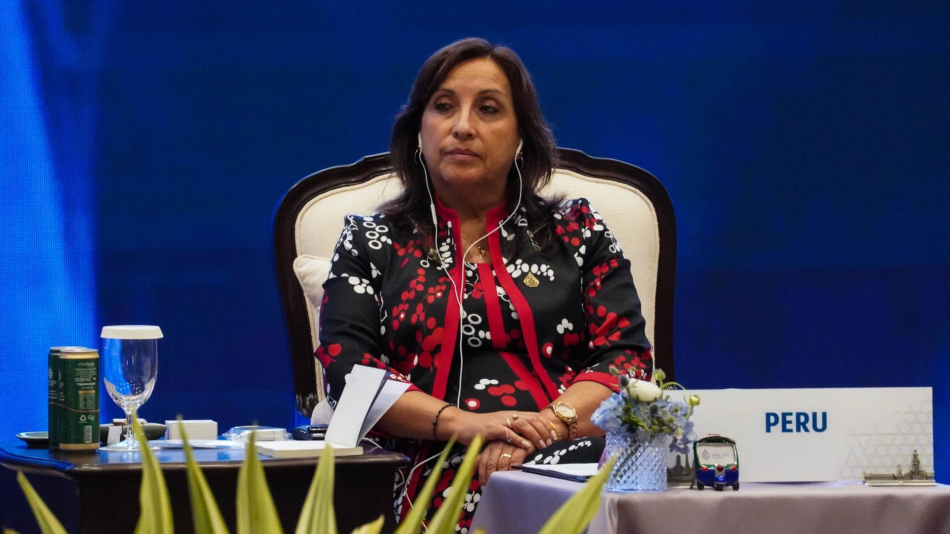 Die neue peruanische Präsidentin Dina Boluarte.
