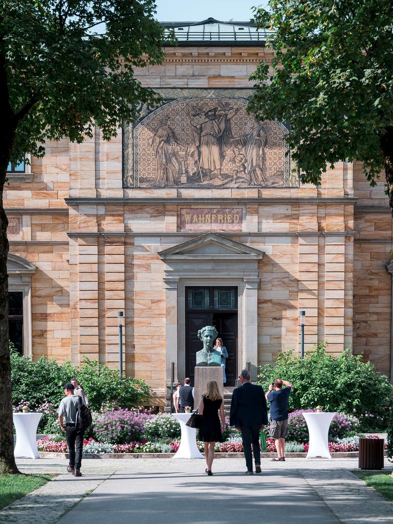 Blick auf das Haus Wahnfried in Bayreuth. Blick auf das Haus Wahnfried in Bayreuth.