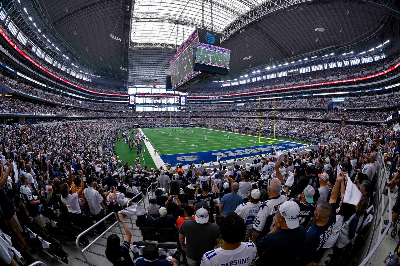 Das AT&T Stadium in Arlington bei Dallas/Texas