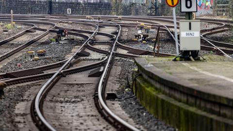 Gleise am Hauptbahnhof in Wuppertal