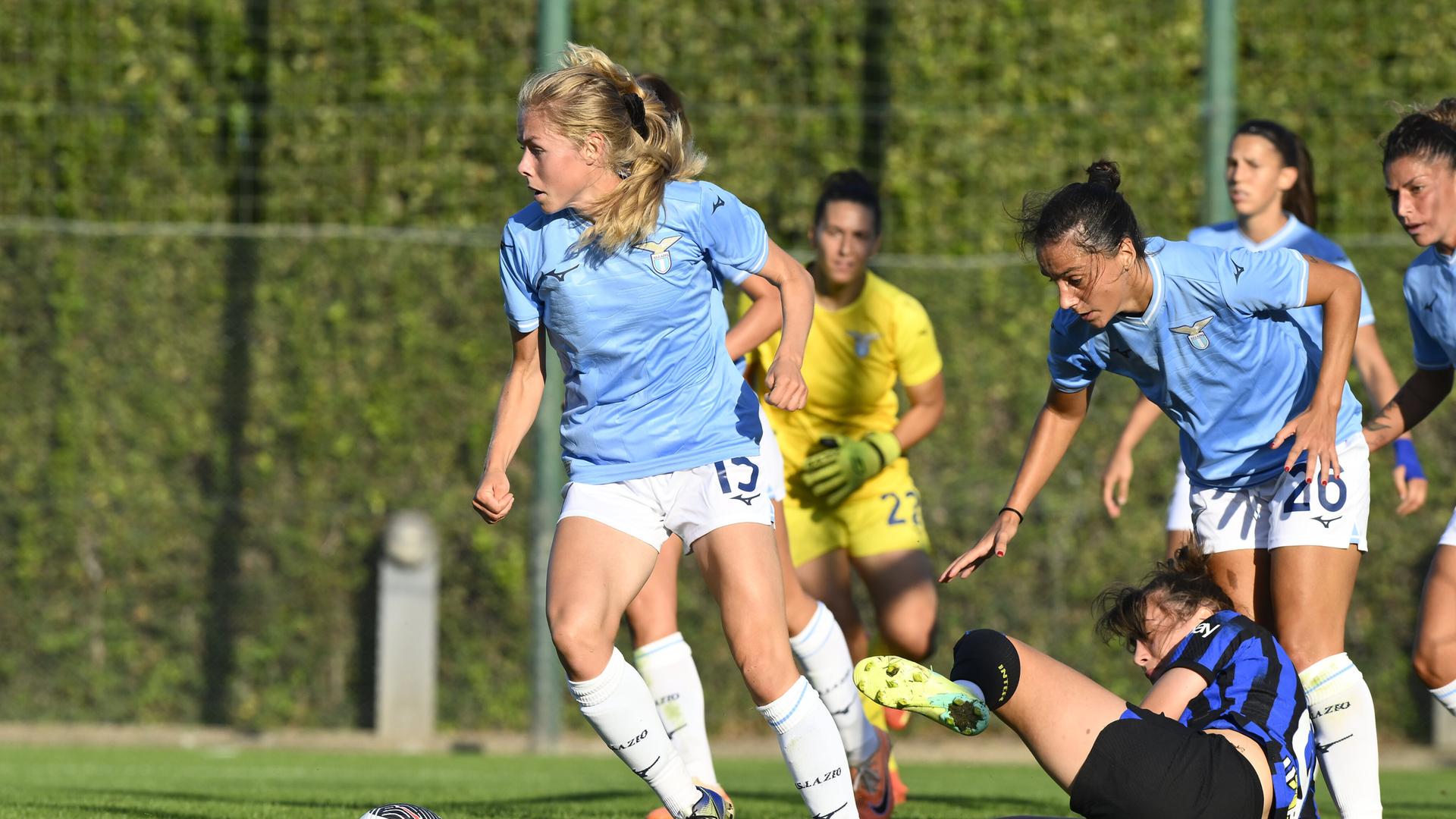 Maja Göthberg im Trikot von Lazio Rom im Oktober 2023 Maja Göthberg im Trikot von Lazio Rom im Oktober 2023