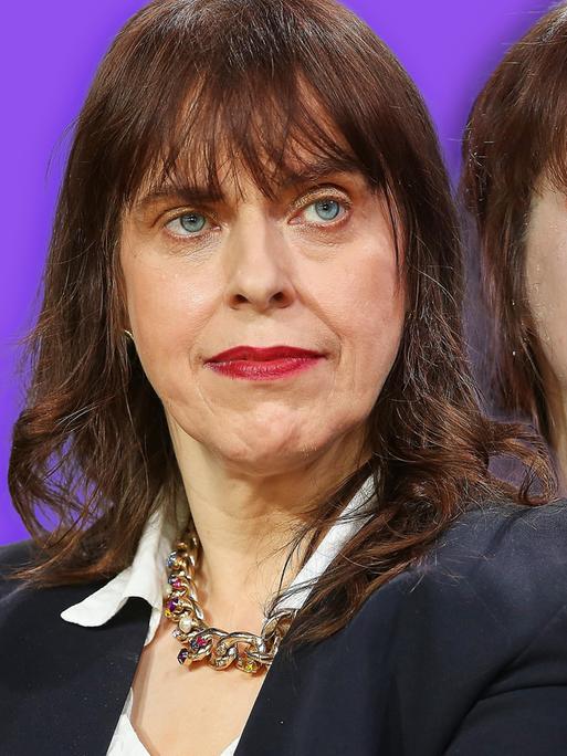 Montage zweier Porträts, links Sandra Grether, rechts Kerstin (Kersty) Grether.