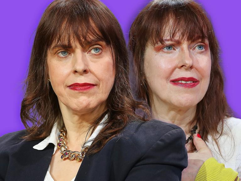 Montage zweier Porträts, links Sandra Grether, rechts Kerstin (Kersty) Grether.