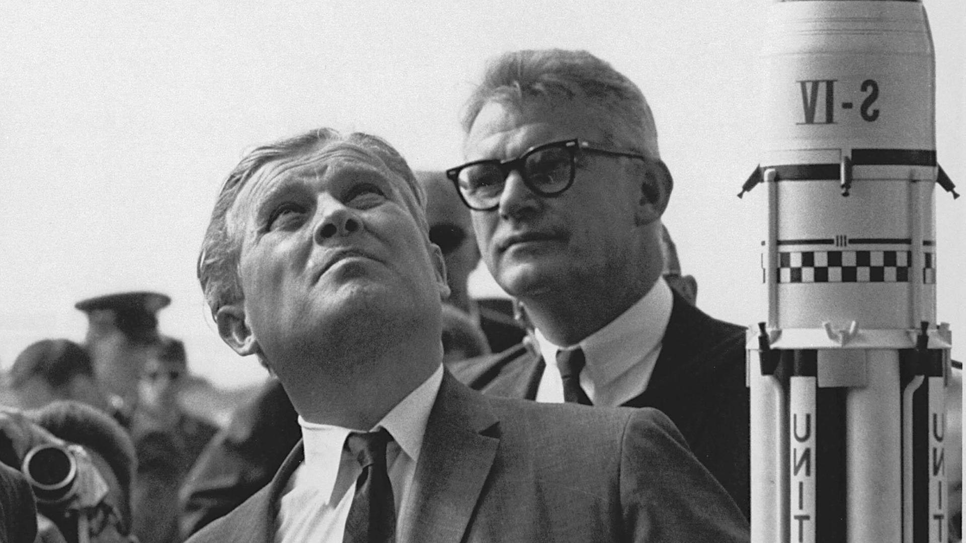 Wernher von Braun in Cape Canaveral, Florida, USA, 1963.