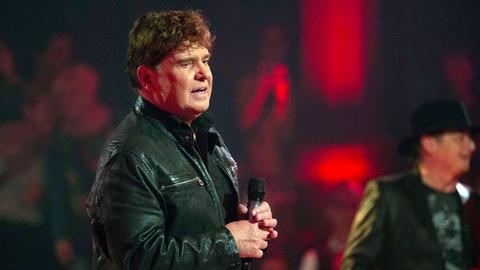 Frank Schöbel bei der Aufzeichnung einer Fernsehshow. 