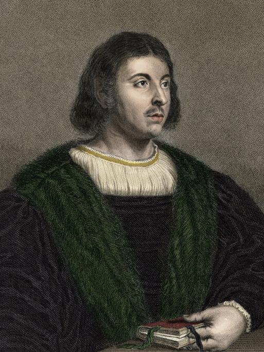 Porträt des italienischen Dichters Giovanni Boccaccio (1313-1375)