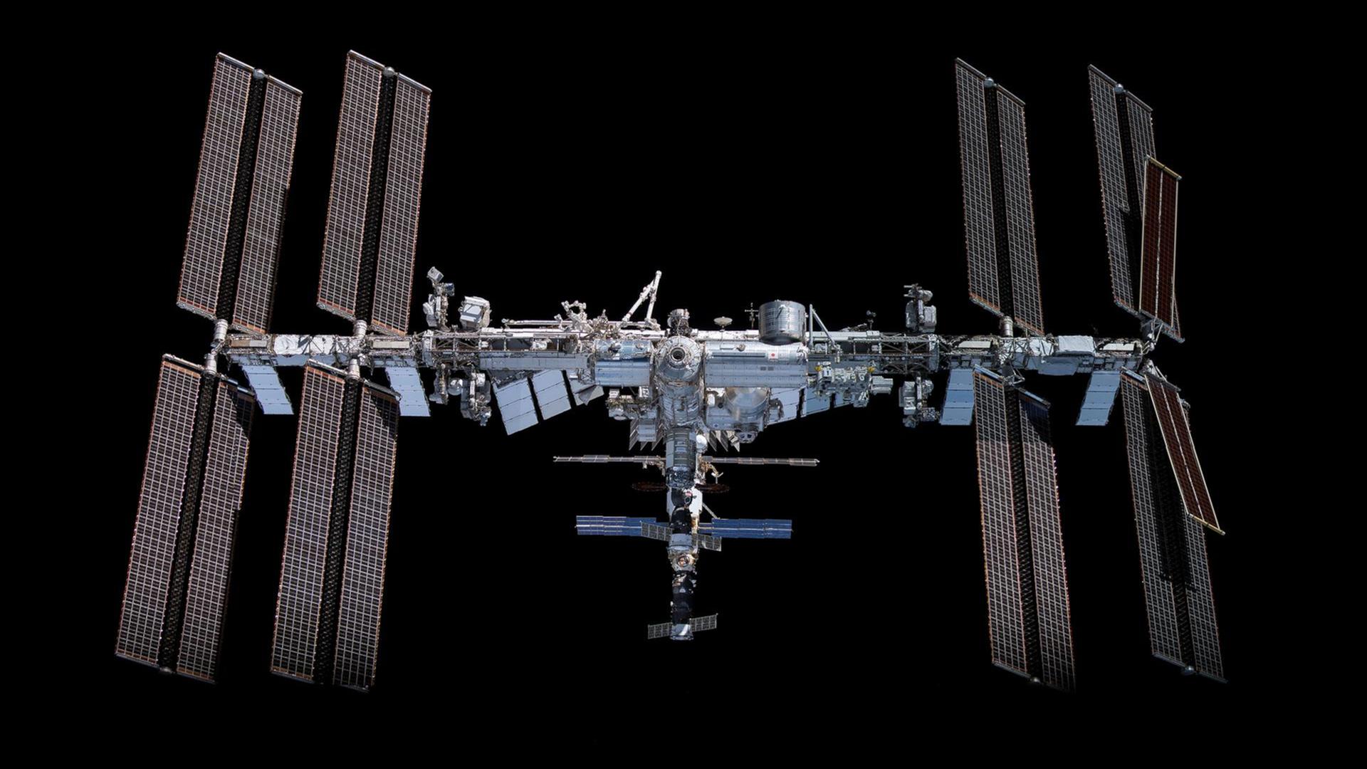 Die Internationale Raumstation (hier aufgenommen im Dezember 2021)