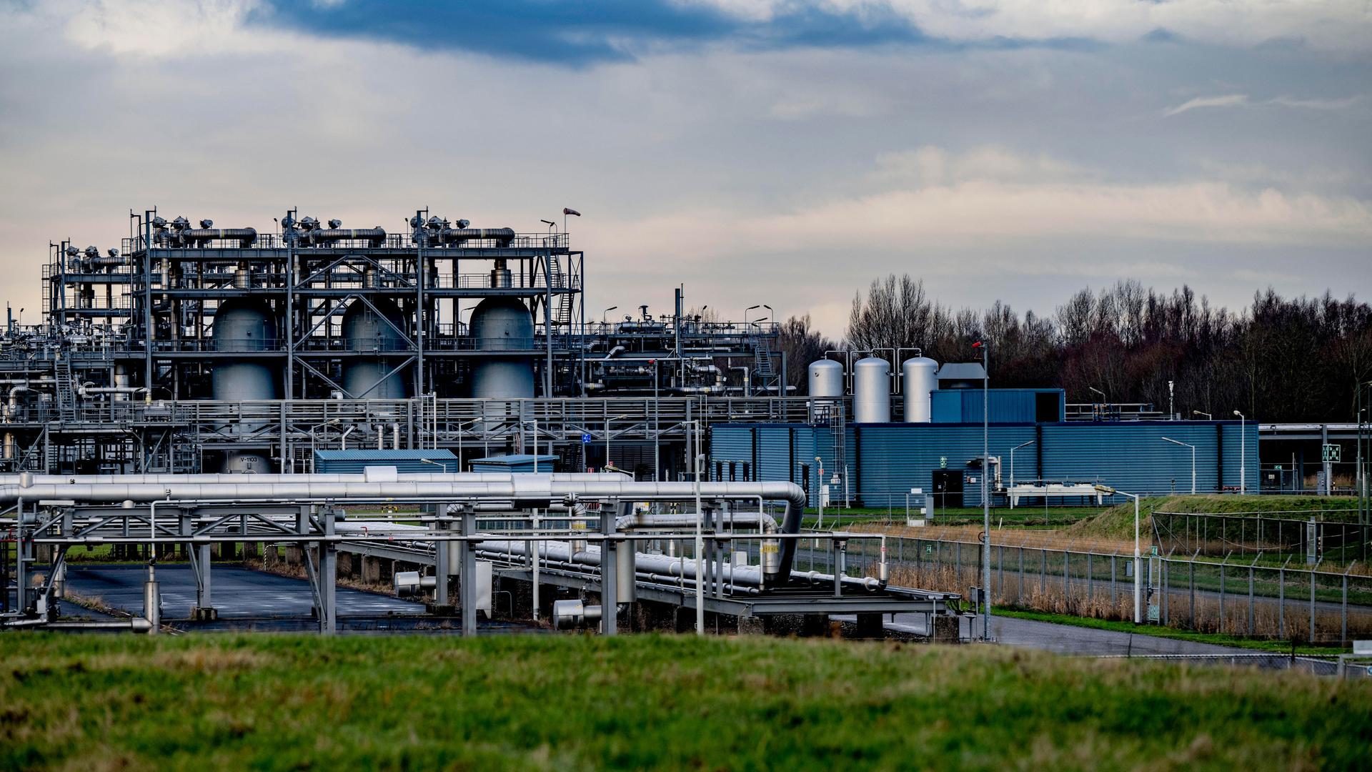 Eine Gasförderanlage in den Niederlanden. Eine Gasförderanlage in den Niederlanden.