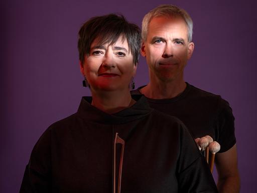 Portrait of the TRANCE & RHYTHM musicians Anna Carewe and Oli Bott