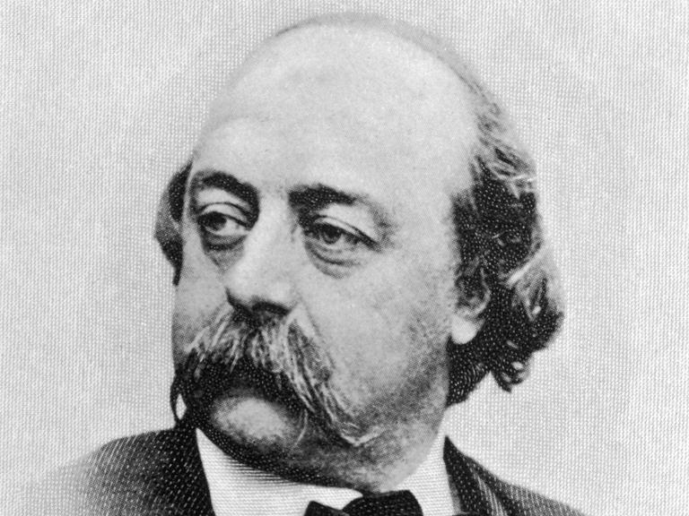 Der französische Schriftsteller Gustave Flaubert auf einer zeitgenössischen Fotografie. 