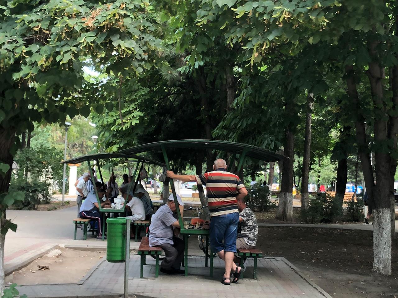 Stadtpark in Slobozia, Rumänien