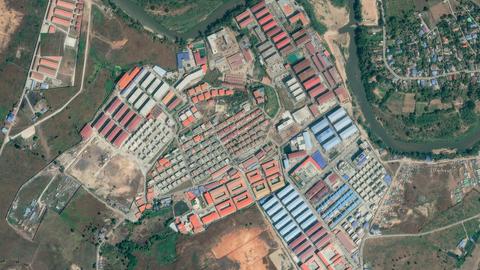 Satellitenbild des KK Parks, mehrere eng aneinandergereihte Bürogebäude