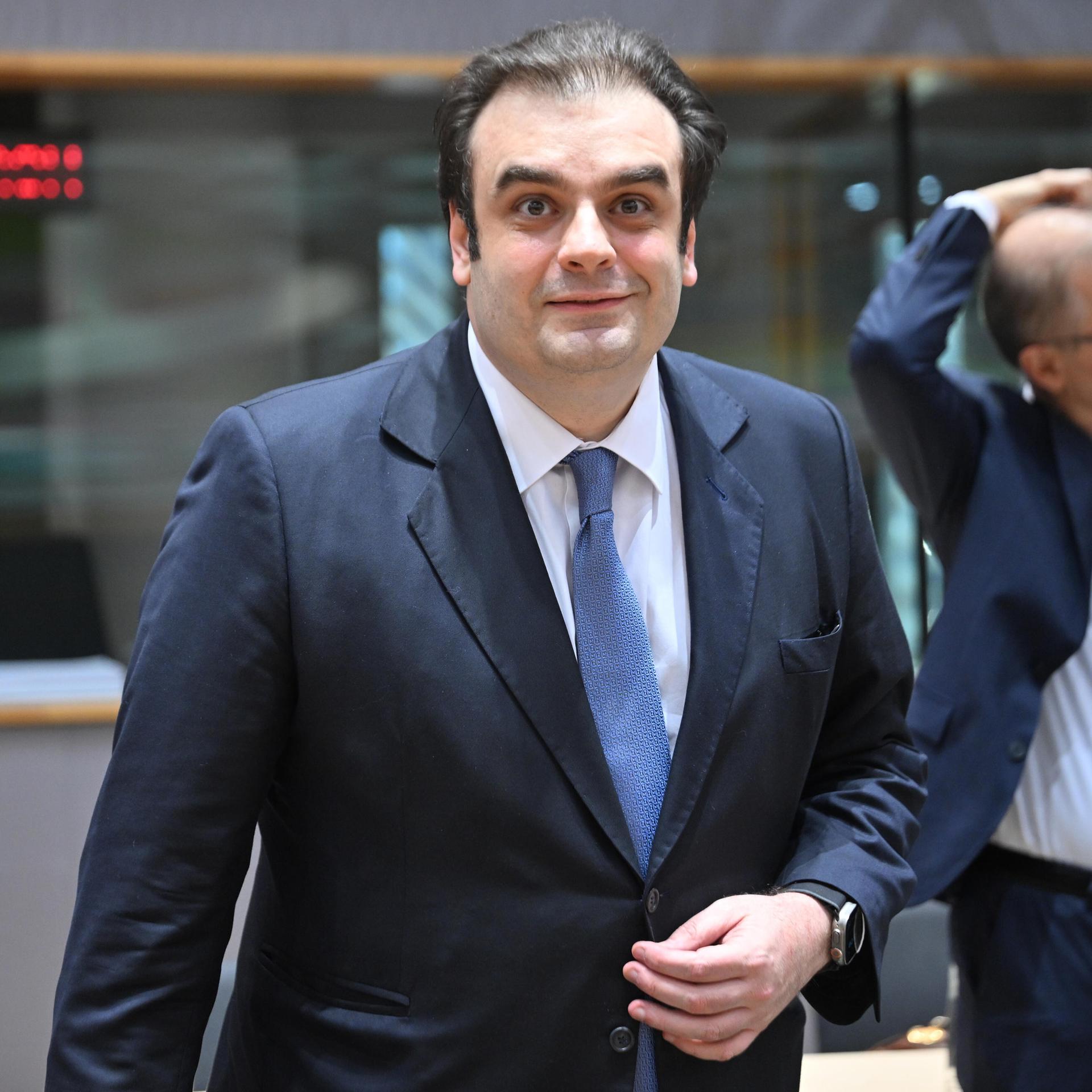 Der griechische Finanzminister Kyriakos Pierrakakis ist neuer Chef der Eurogruppe.