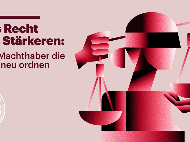 "Das Recht des Stärkeren: Wie Machthaber die Welt neu ordnen" ist das Thema der Deutschlandfunk Denkfabrik 2026