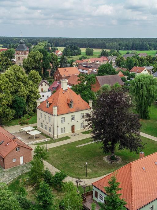 Panorama von Groß-Schönebeck in Brandenburg.