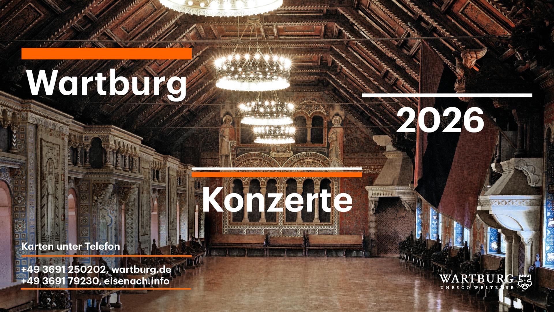 Die Wartburg-Konzerte von Deutschlandfunk Kultur finden im Palas der Wartburg statt.