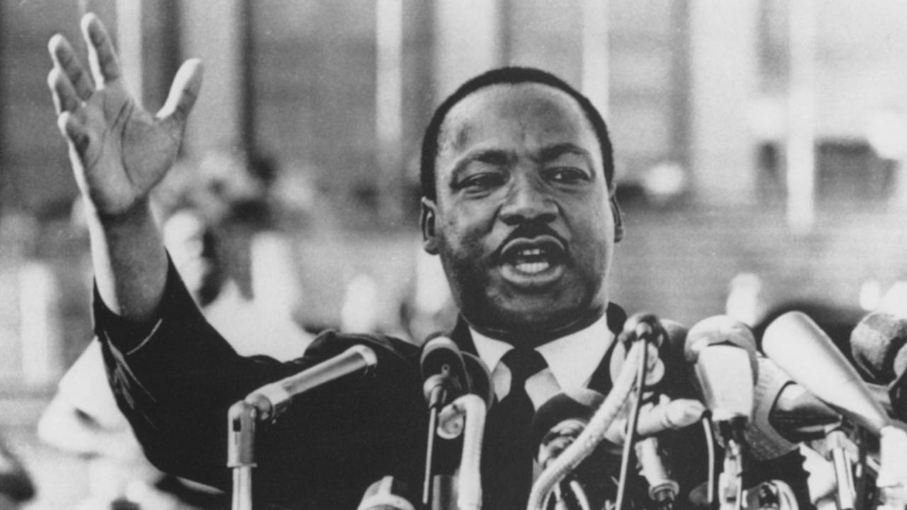 Der Bürgerrechtler Martin Luther King während einer Rede etwa 1960 Der Bürgerrechtler Martin Luther King während einer Rede etwa 1960