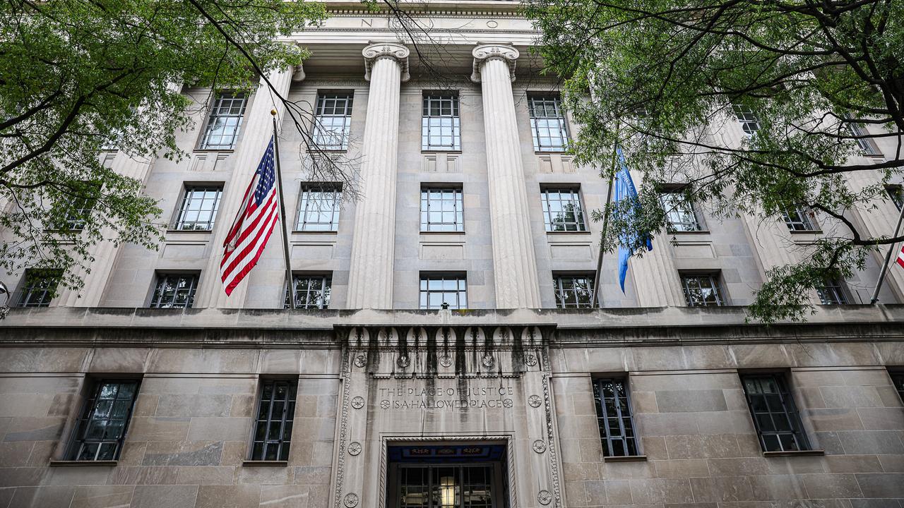 Zu sehen ist das Gebäude des US-Justizministeriums in Washington.