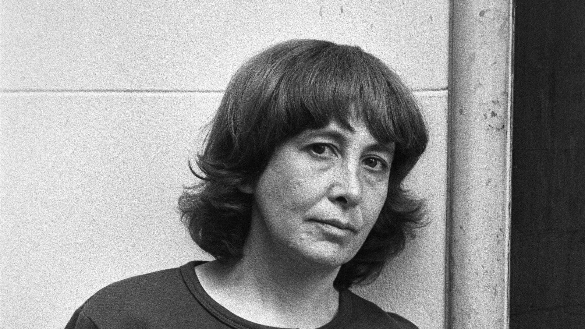 Die amerikanische Journalistin, Schriftstellerin, Bürgerrechts- und feministische Aktivistin Susan Brownmiller (Frankfurter Buchmesse 1984) (Quelle: picture alliance)