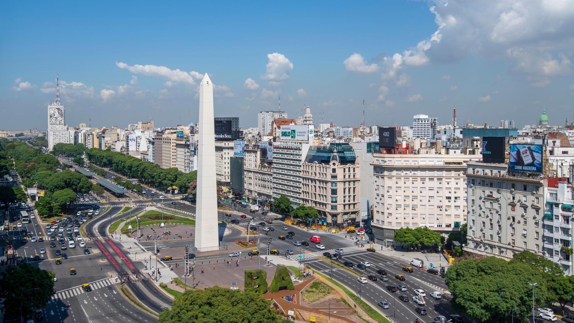 Der Obelisk in der argentinischen Hauptstadt Buenos Aires Der Obelisk in der argentinischen Hauptstadt Buenos Aires
