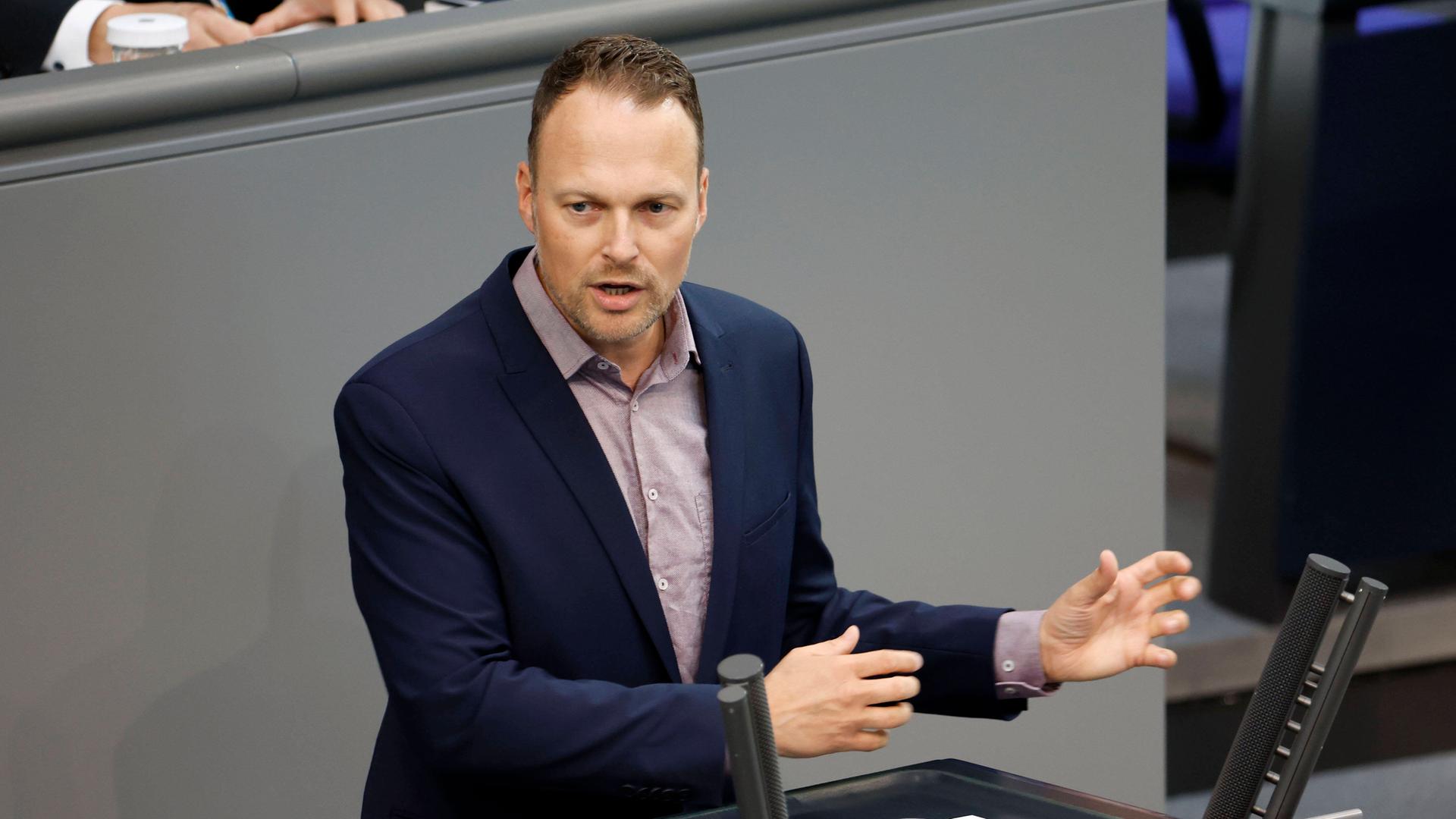 Kai Gehring bei einer Rede im Bundestag.