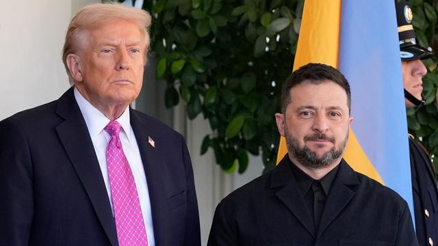 US-Präsident Donald Trump begrüßt den ukrainischen Präsidenten Wolodymyr Selenskyj.