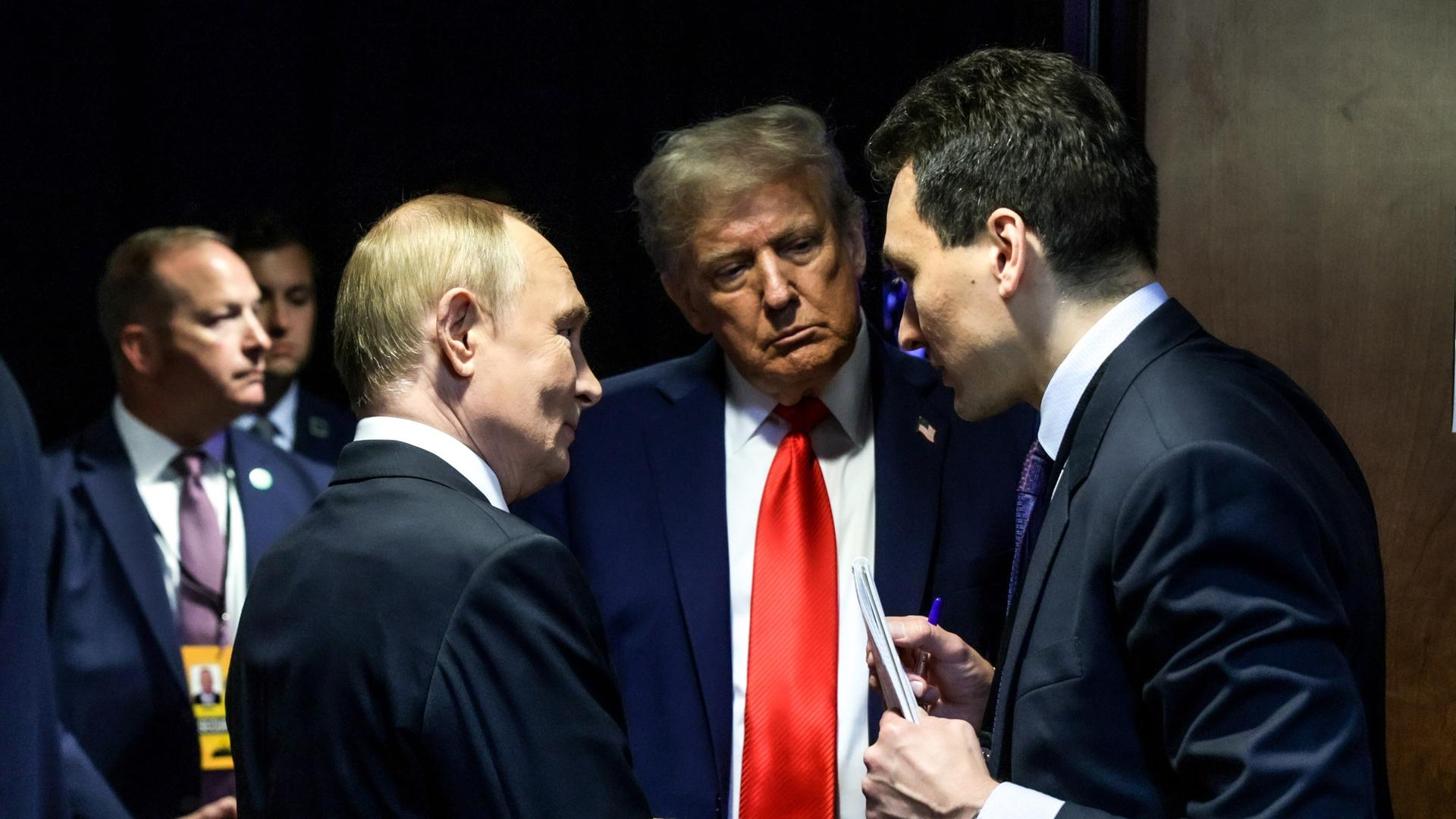 Putin und Trump beim Gipfel in Anchorage, Alaska.