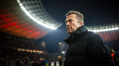 Porträt von Lothar Matthäus im Berliner Olympiastadion.