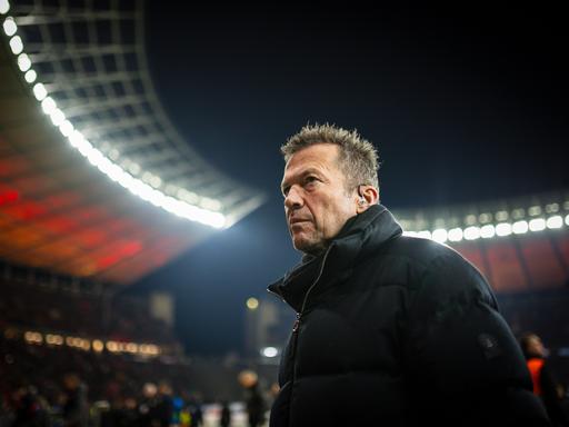 Porträt von Lothar Matthäus im Berliner Olympiastadion.