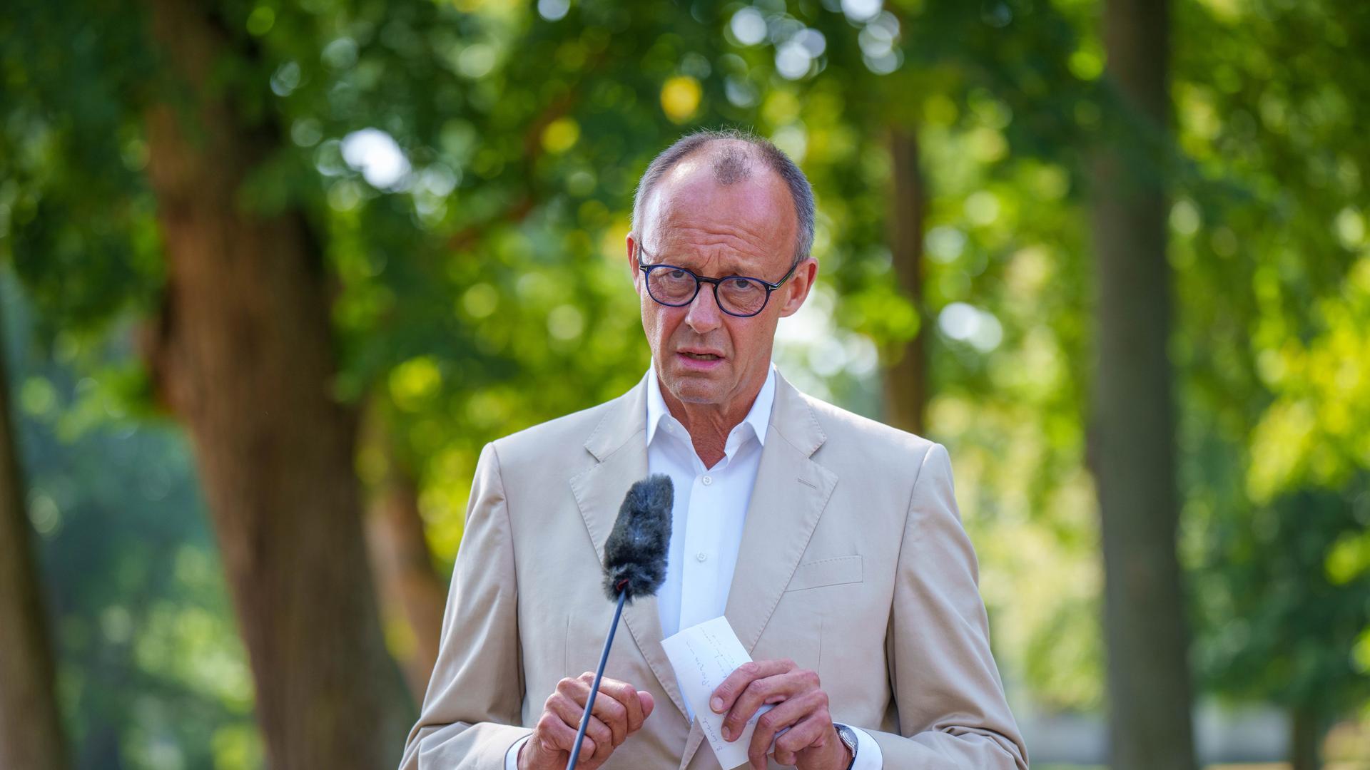 Friedrich Merz, CDU-Bundesvorsitzender und CDU/CSU-Fraktionsvorsitzender im Bundestag.