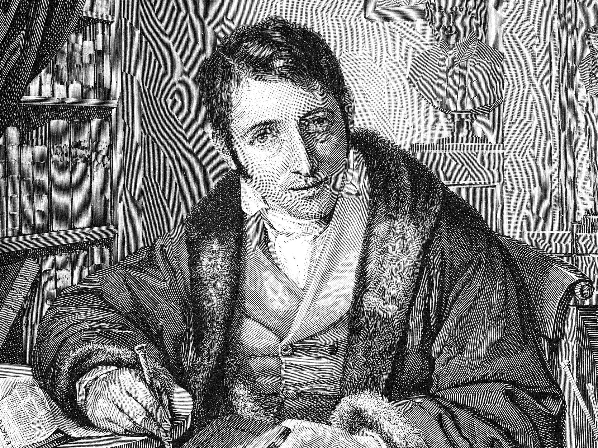 Gezeichnetes Portrait von Ludwig Börne 