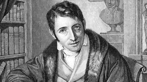 Gezeichnetes Portrait von Ludwig Börne 