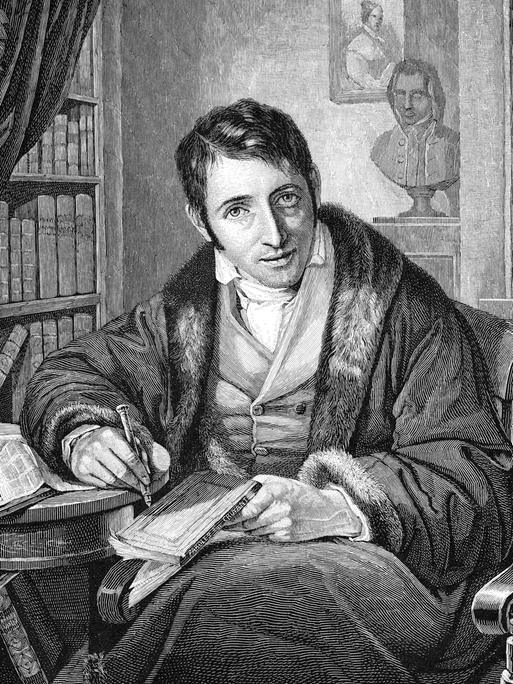 Gezeichnetes Portrait von Ludwig Börne 