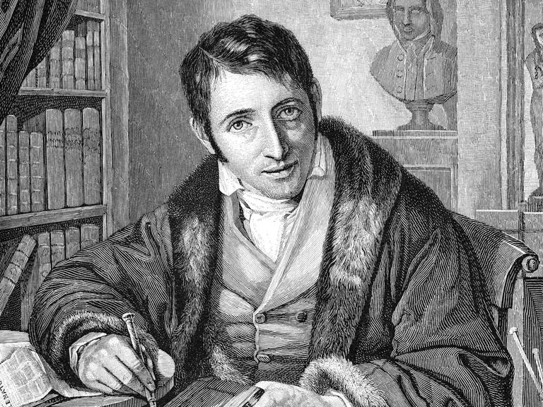 Gezeichnetes Portrait von Ludwig Börne 