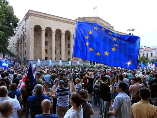 Demonstration für EU-Beitritt in Georgien