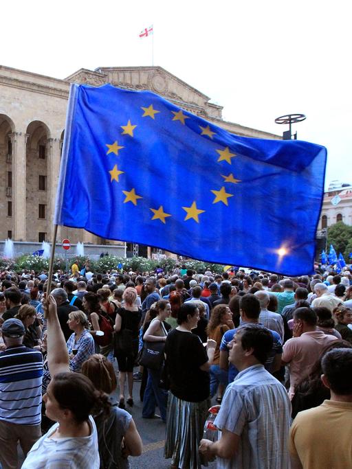 Demonstration für EU-Beitritt in Georgien