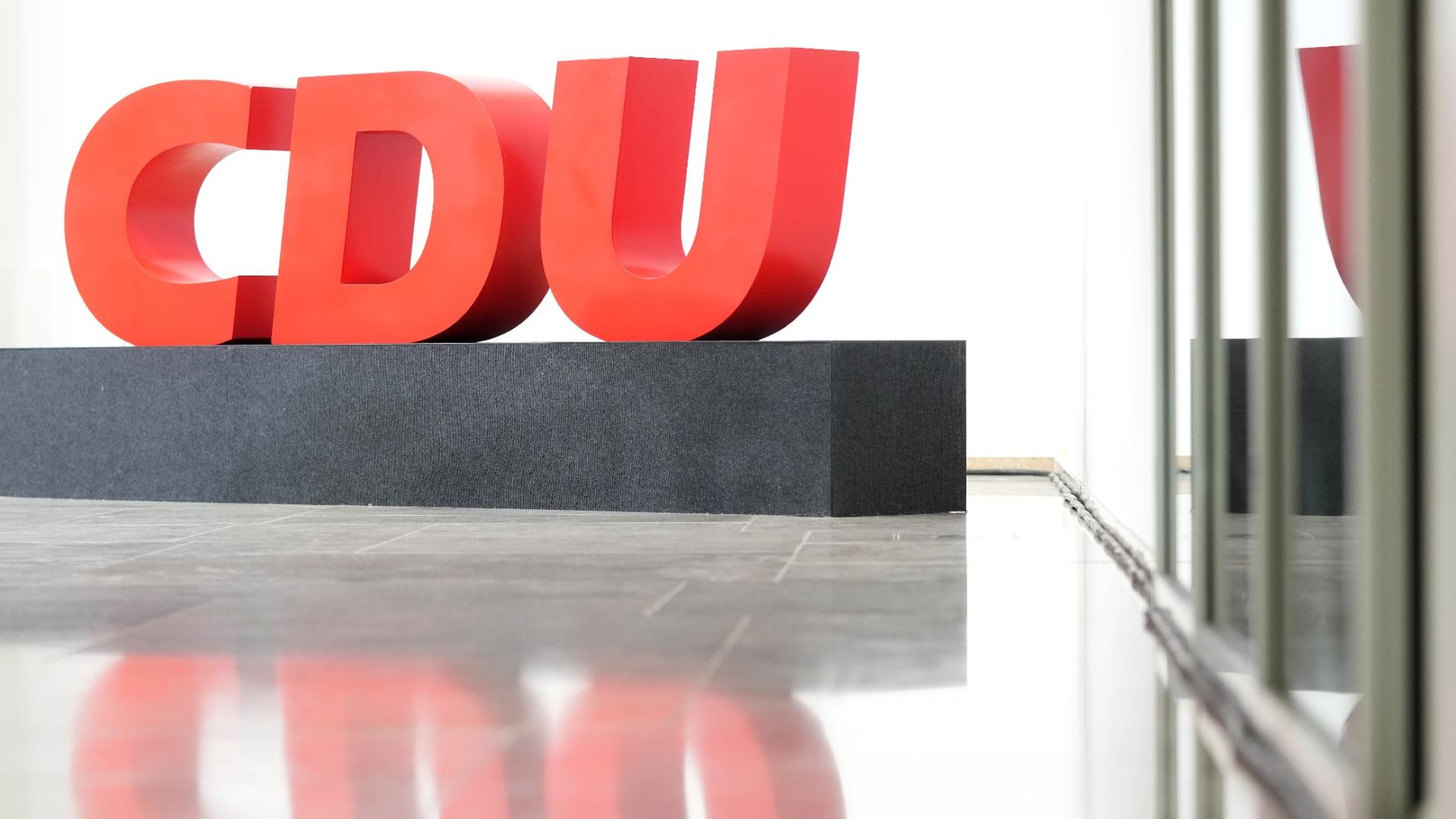 Das Logo der Partei CDU 