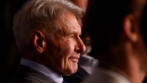 Harrison Ford am 19. Mai 2023 bei einer Pressekonferenz für den "Indiana Jones"-Film in Cannes