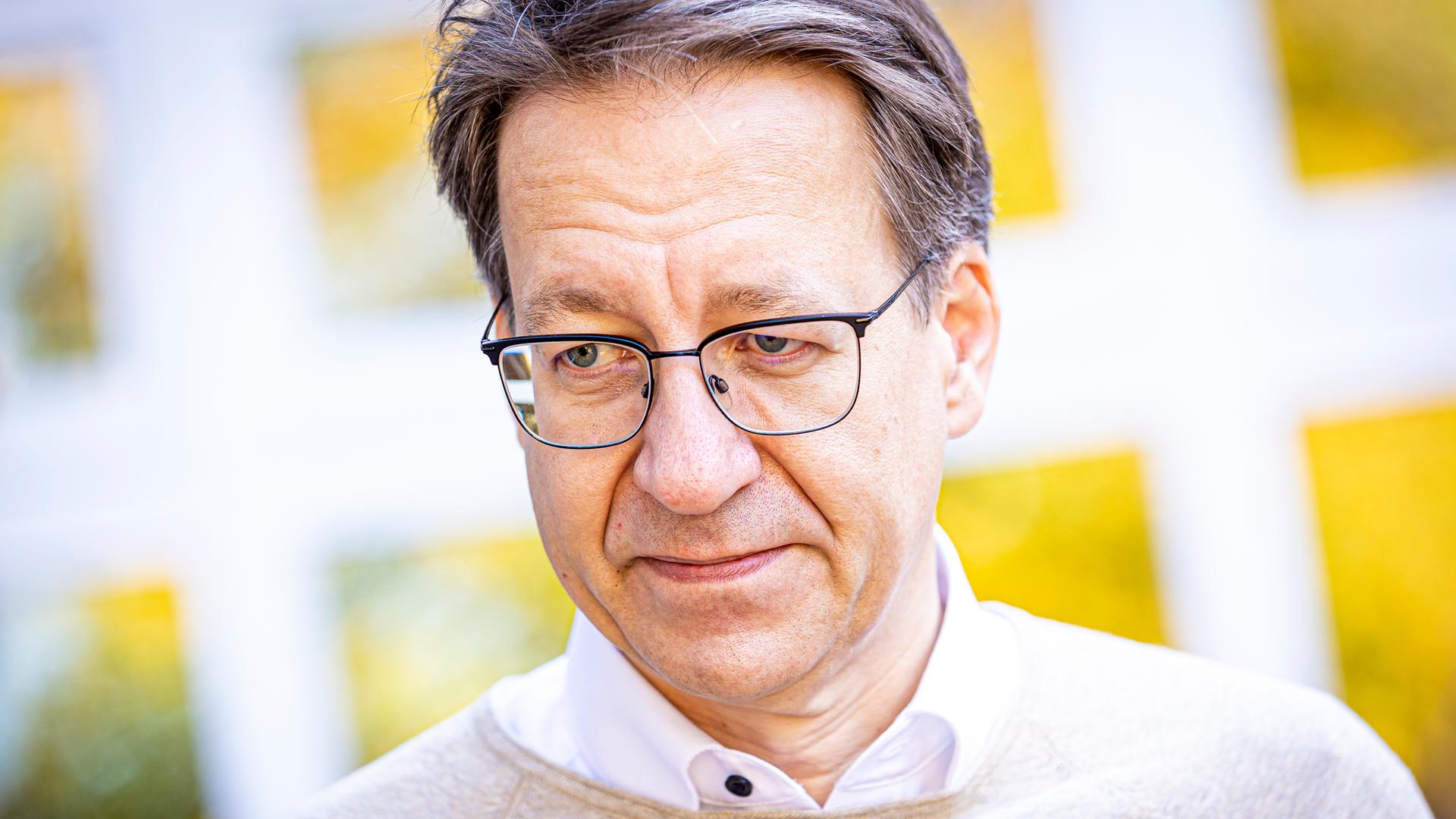 Stefan Birkner, Spitzenkandidat der FDP, nach der Stimmabgabe für die Landtagswahl in Niedersachsen