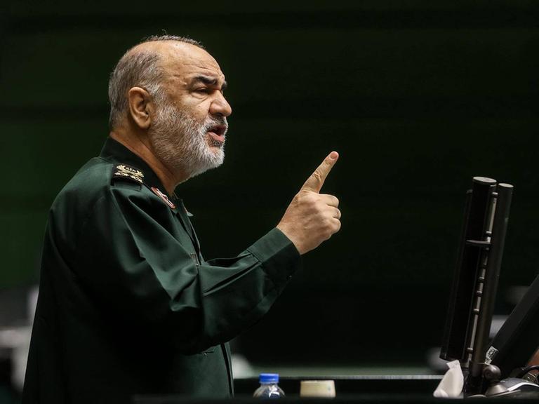 Kommandeur Hussein Salami, Anführer der Iranischen Revolutionsgarde 