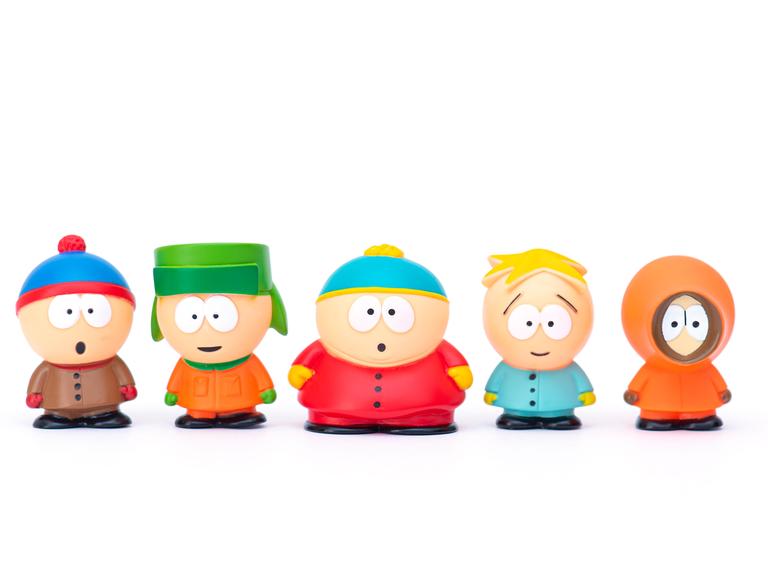 South-Park-Charaktere: Kenny, Eric, Stan, Kyle, Butters 