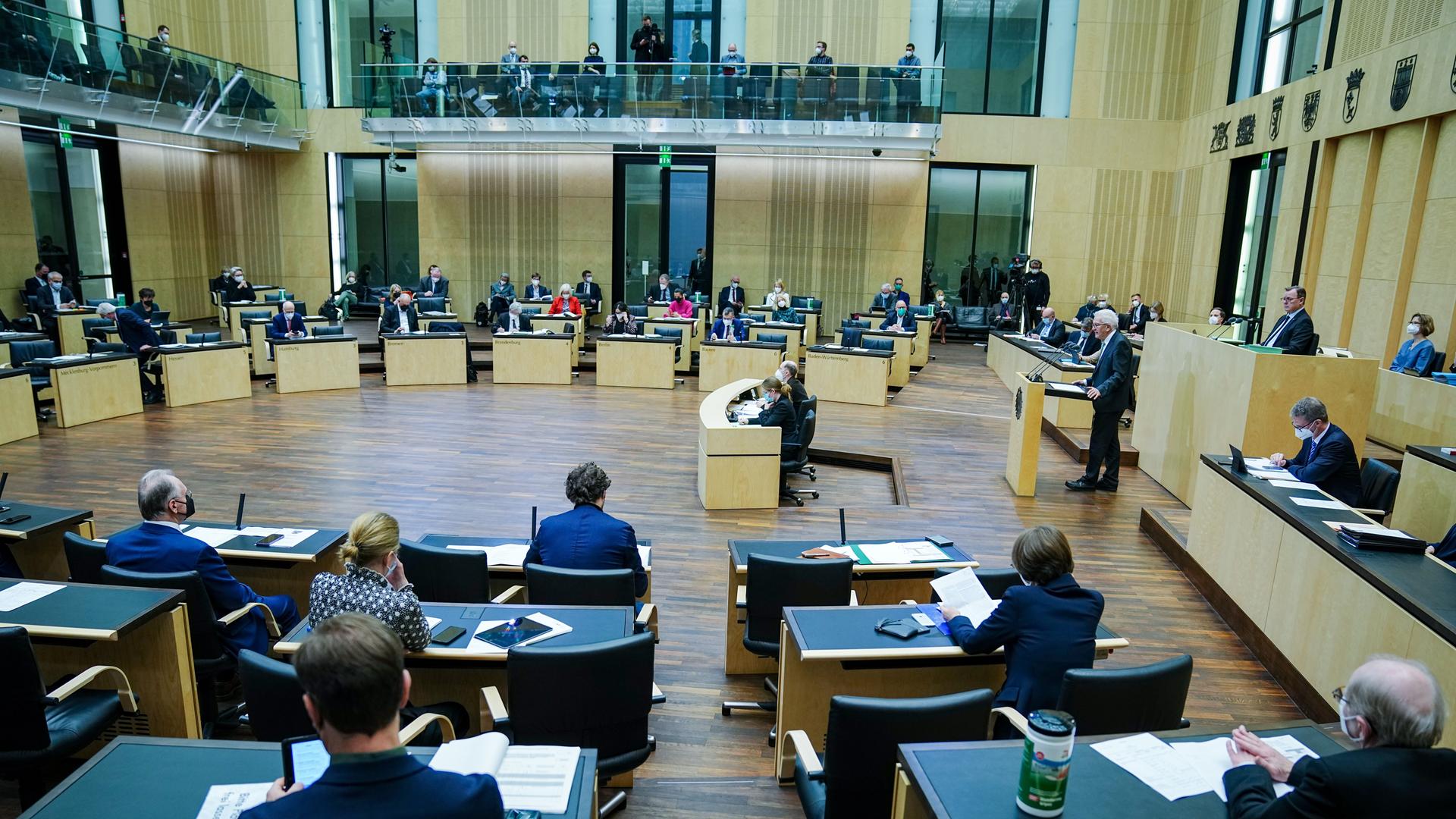 Blick in den Saal des Bundesrates.