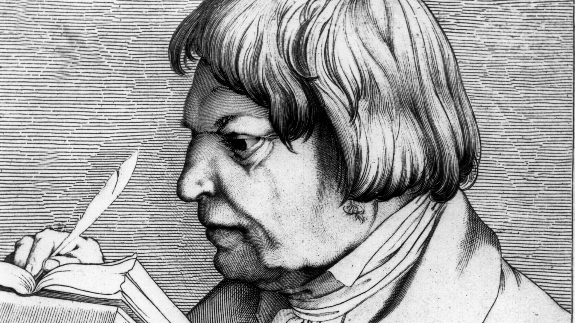 Der Publizist, Politiker und Gelehrter der Zeit der Befreiungskriege, Joseph Görres, in einer zeitgenössischen Darstellung
