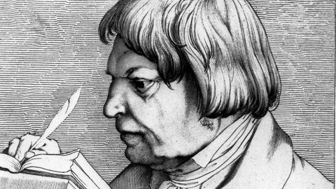 Der Publizist, Politiker und Gelehrter der Zeit der Befreiungskriege, Joseph Görres, in einer zeitgenössischen Darstellung