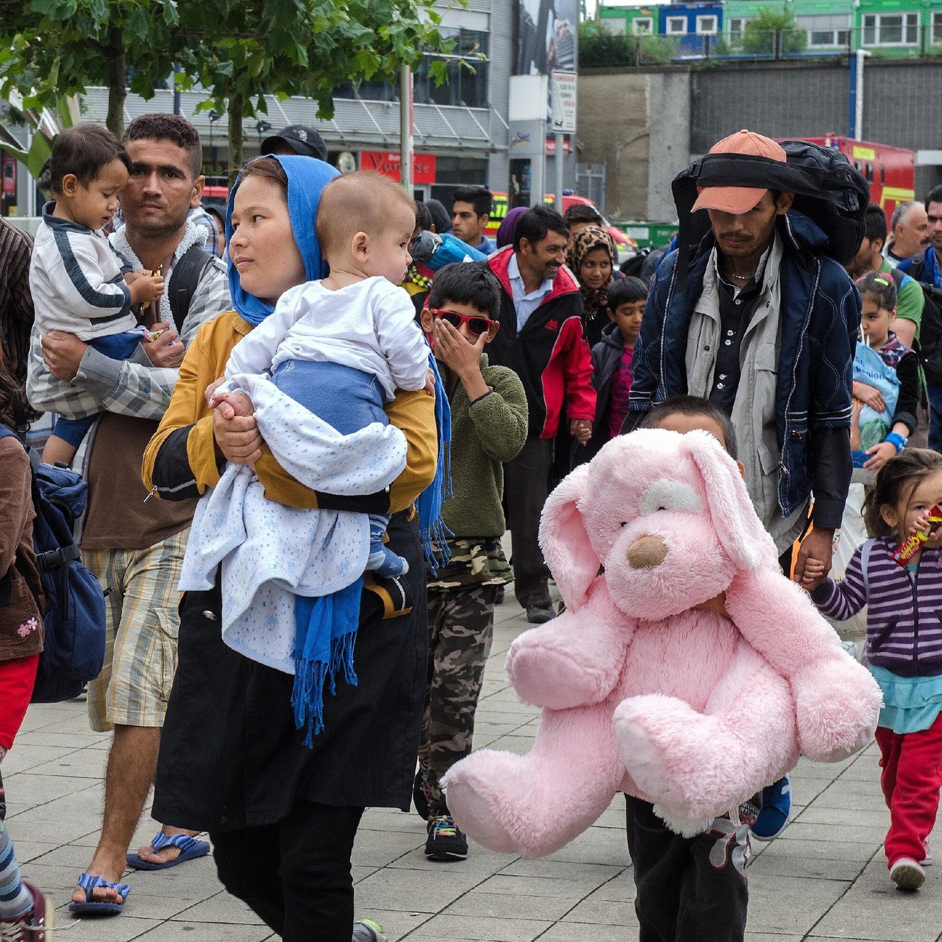 Ankunft von 2500 Flüchtlingen in Dortmund am 06.09.2015