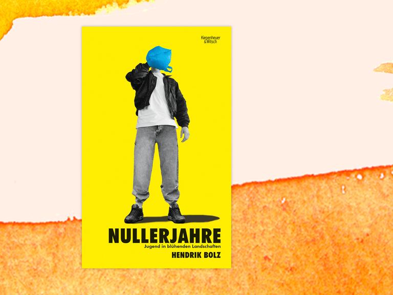 Das Buchcover "Nullerjahre" von Hendrik Bolz ist vor einem grafischen Hintergrund zu sehen.