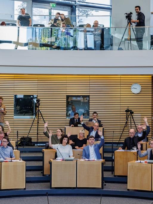 Plenum bei der Abstimmung am 28. September 2024 in Erfurt. 